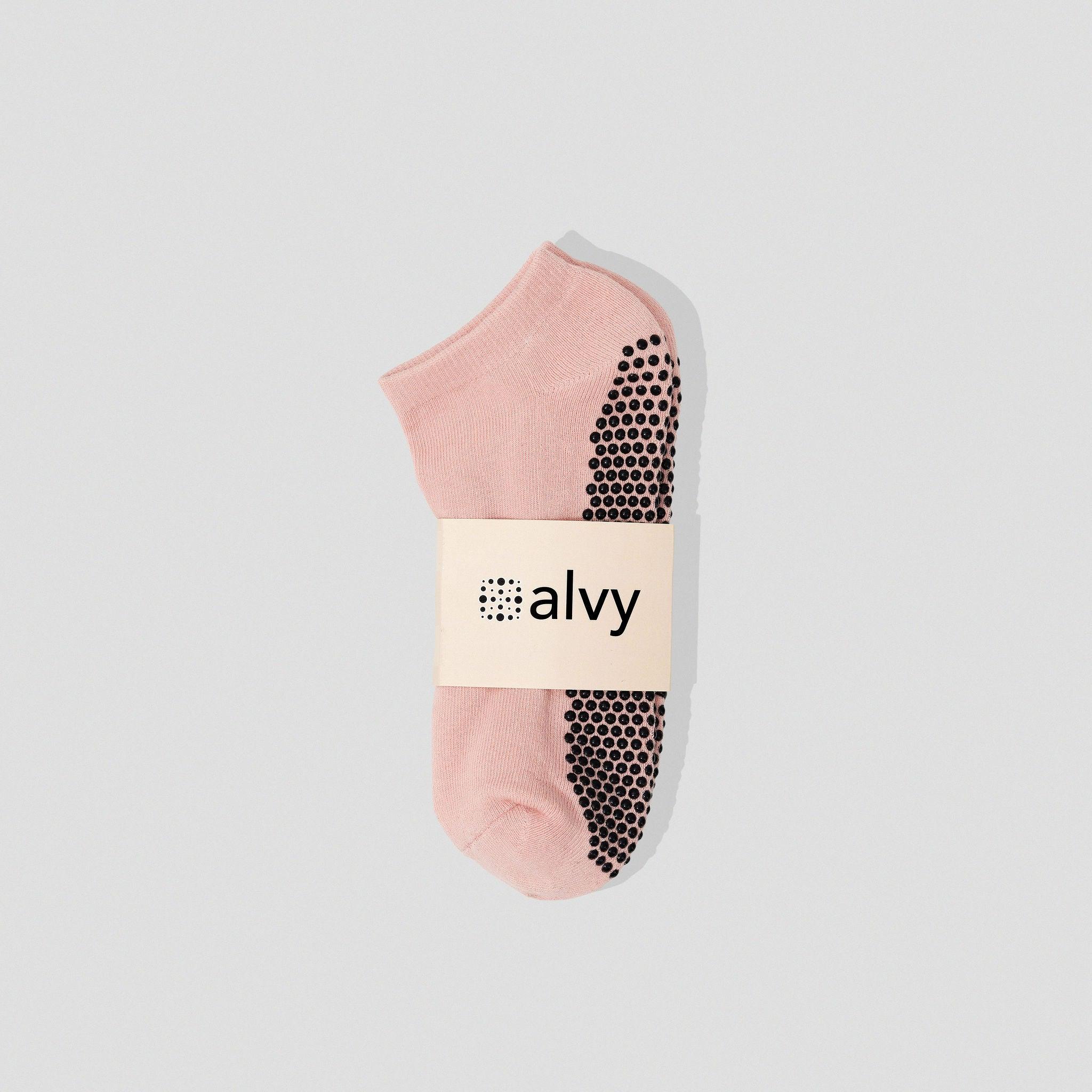 Low-Rise Pilates Grip Socks - Baby Pink