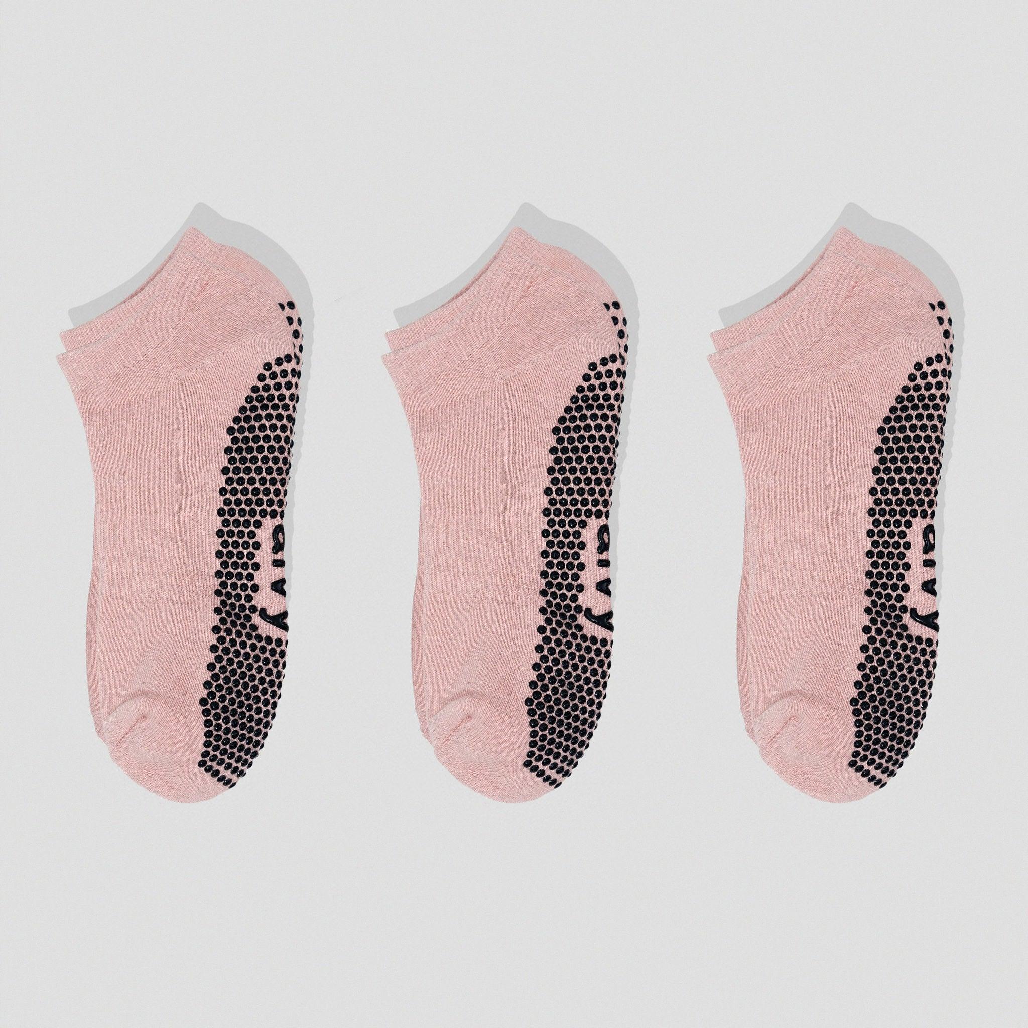 Pink Pilates socks 3 pairs