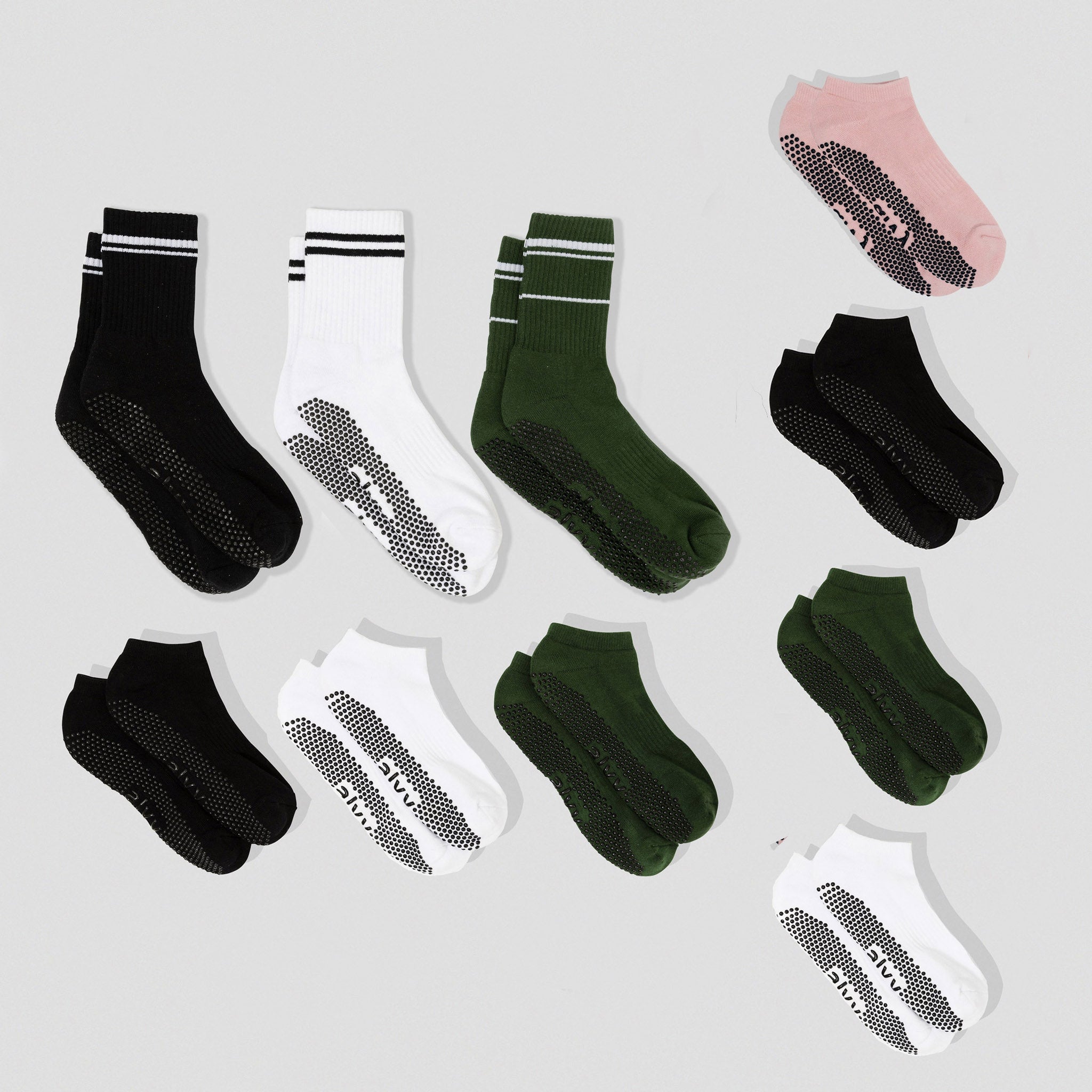 Women's Pilates Sock 10 Pack Combo