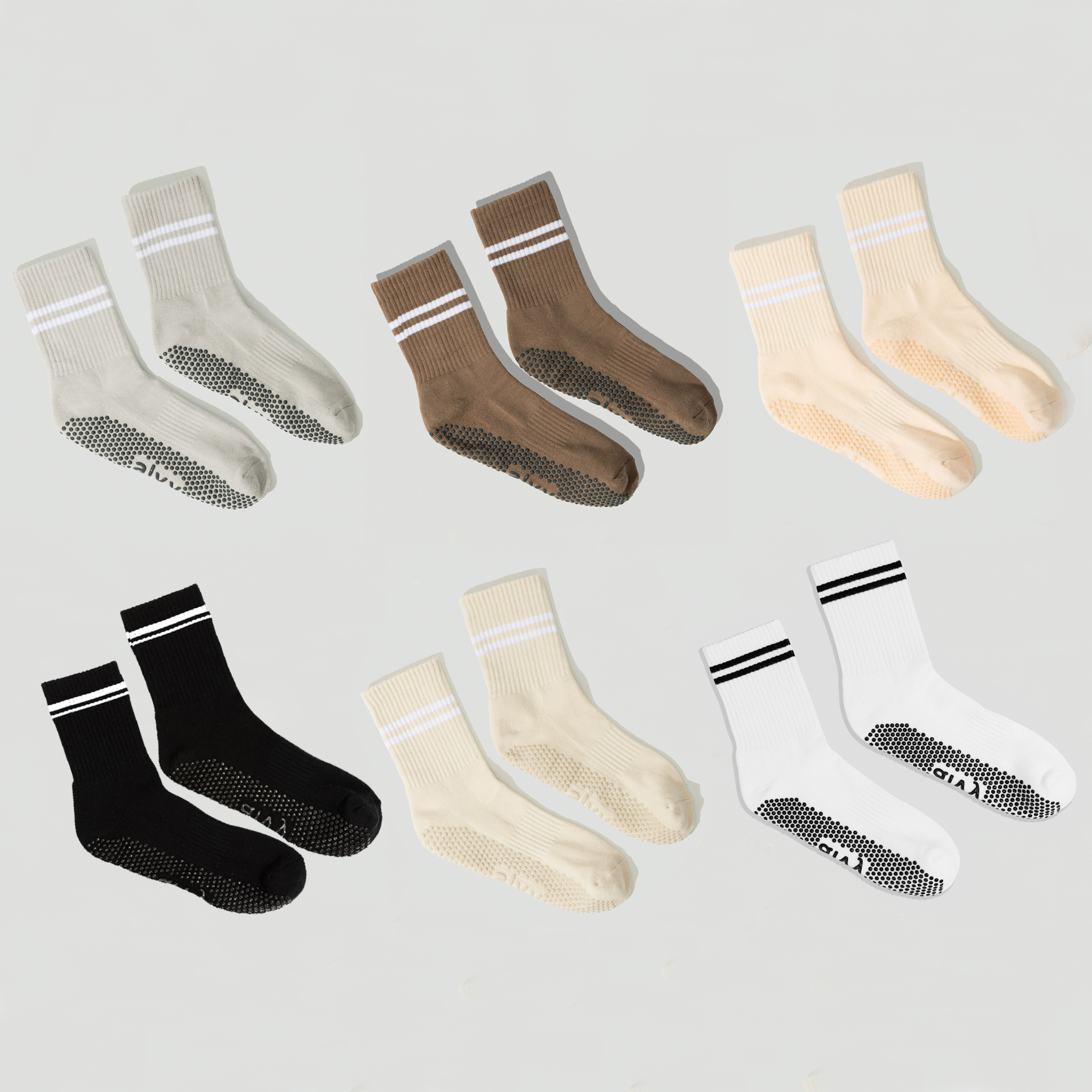 Women's Pilates Sock 6 Pack