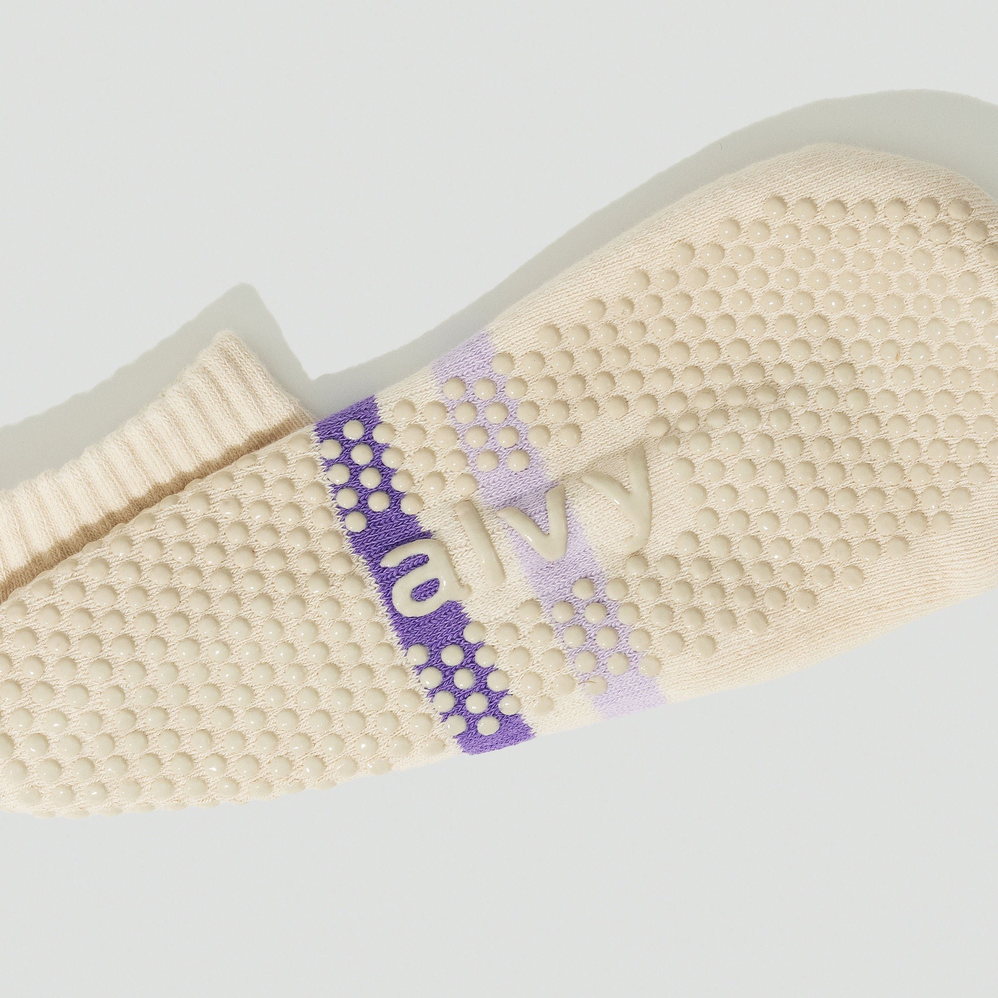 alvy ankle grip sock lavender