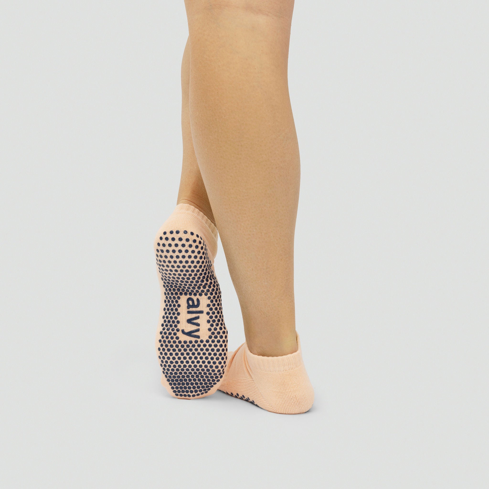 alvy ankle grip socks coral lifestyle