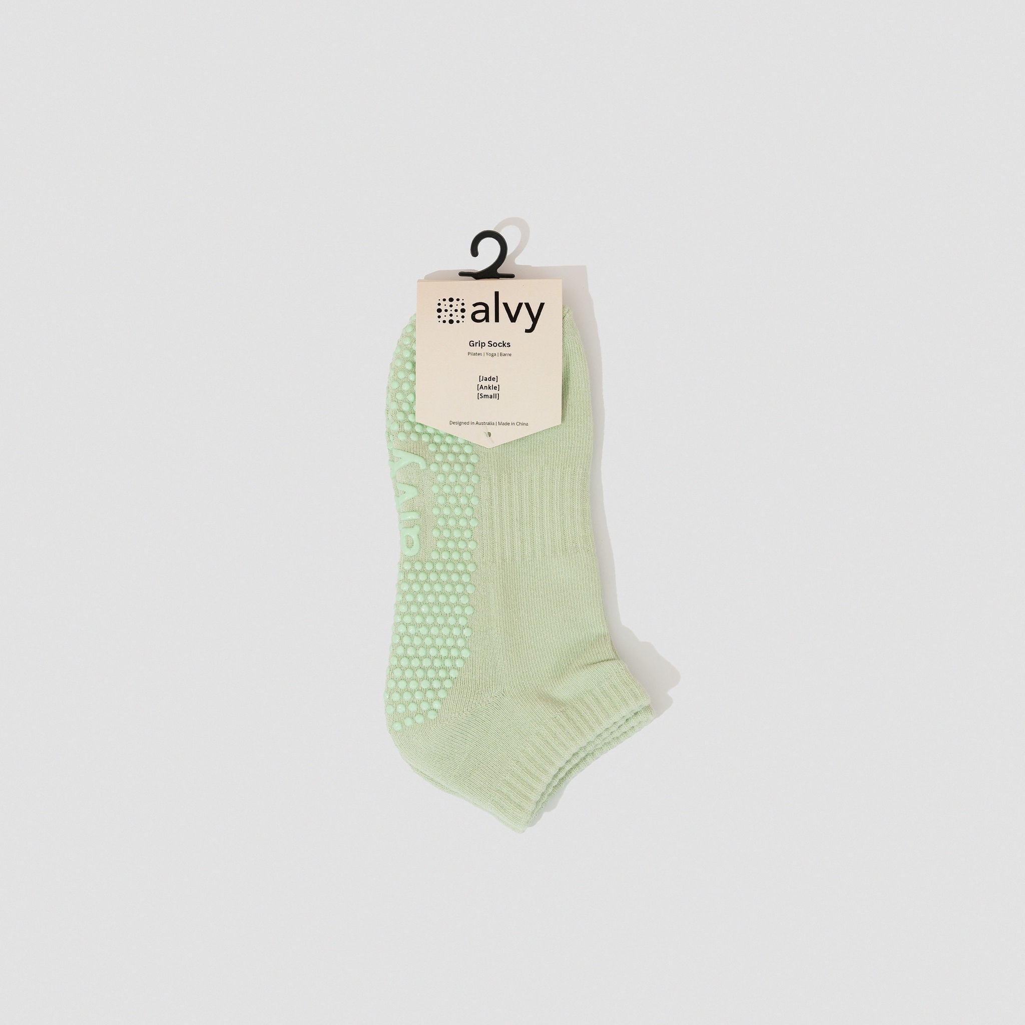 alvy ankle grip socks jade