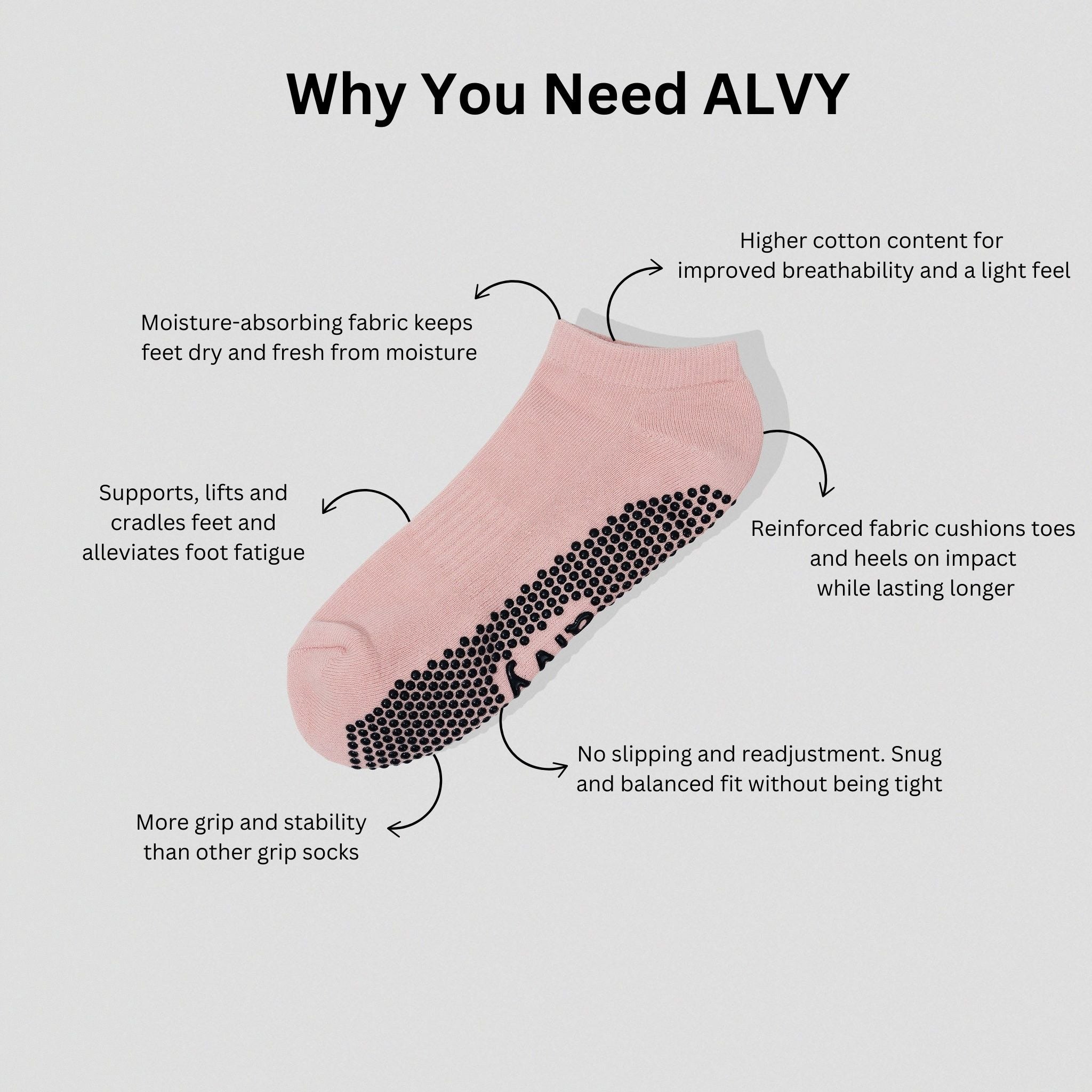 alvy ankle pink benefits