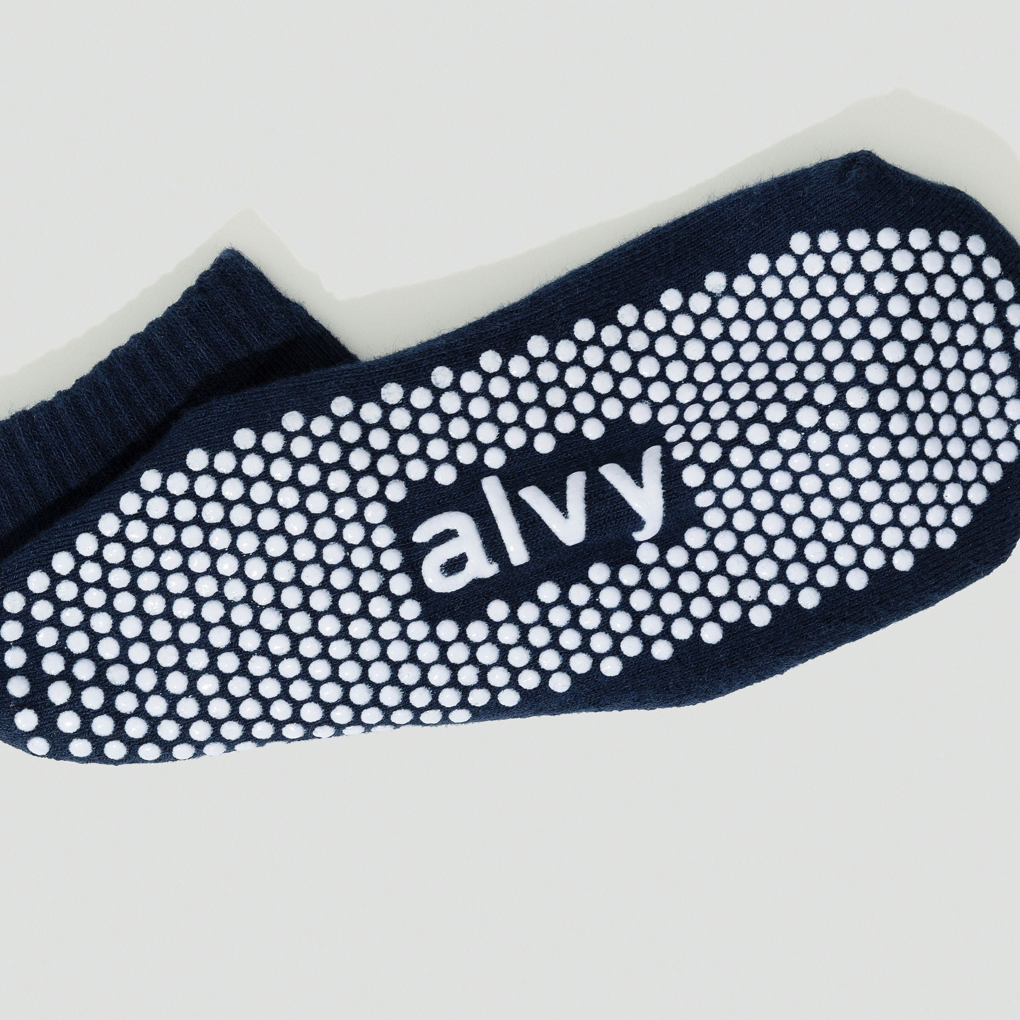 alvy ankle vintage navy grip sock