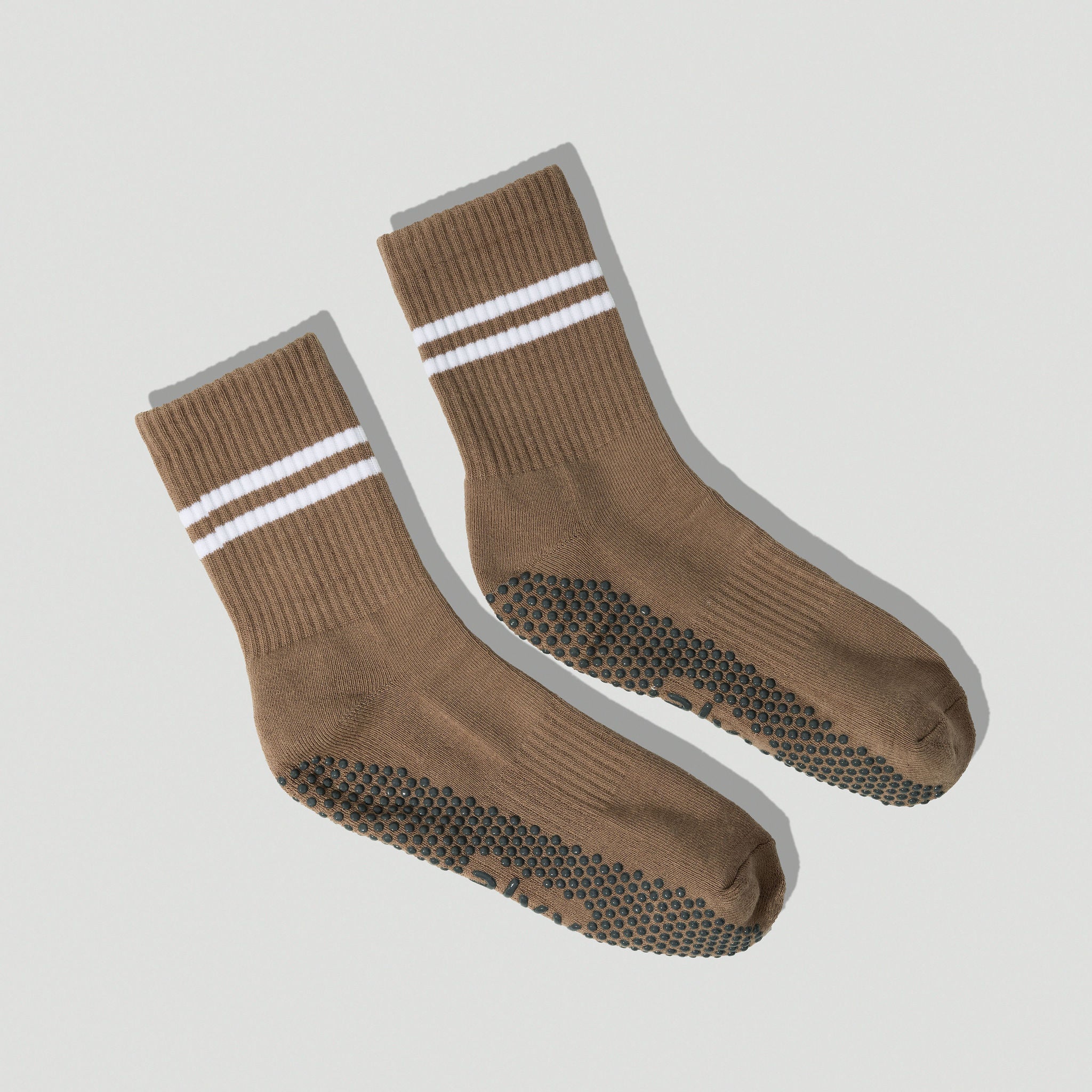 alvy crew velvet truffle grip socks