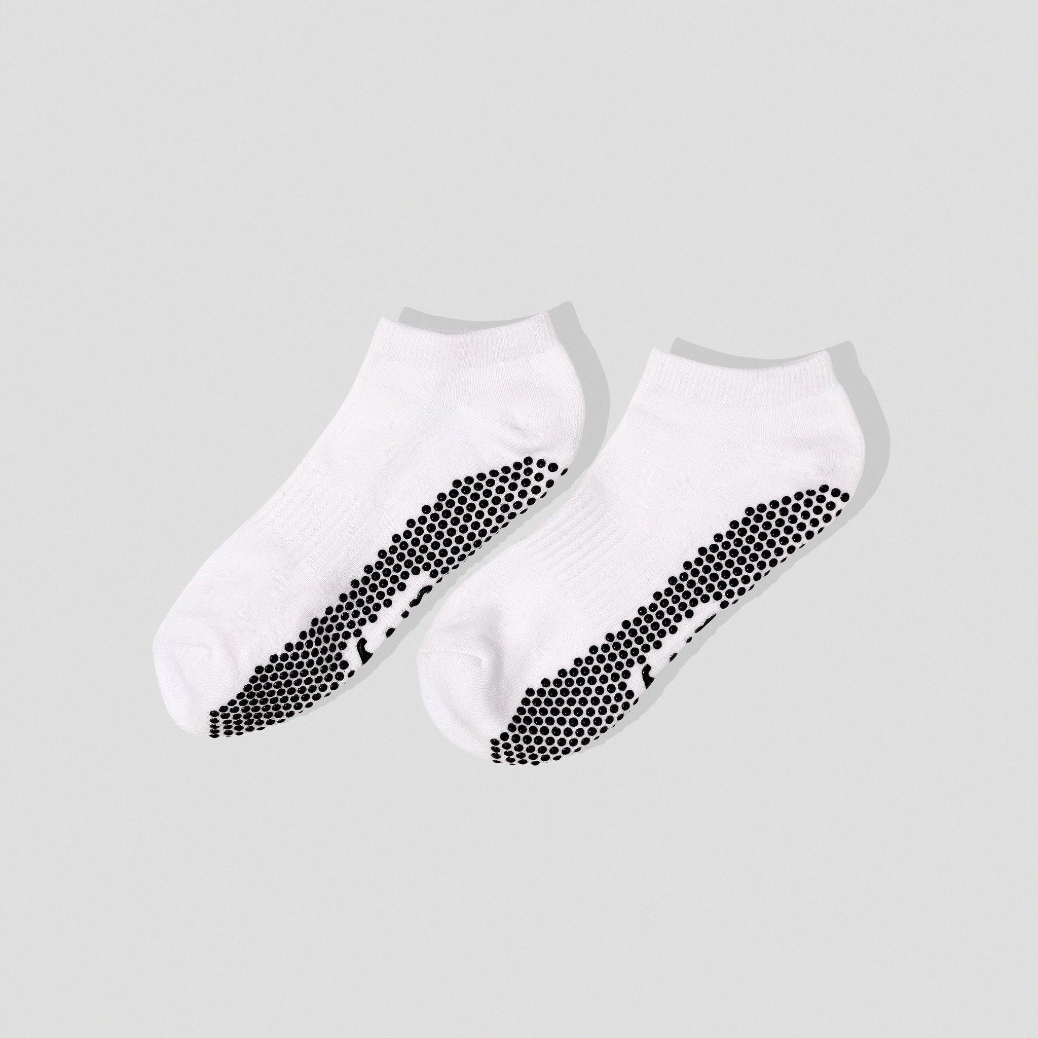 alvy Pilates grip socks low-rise white